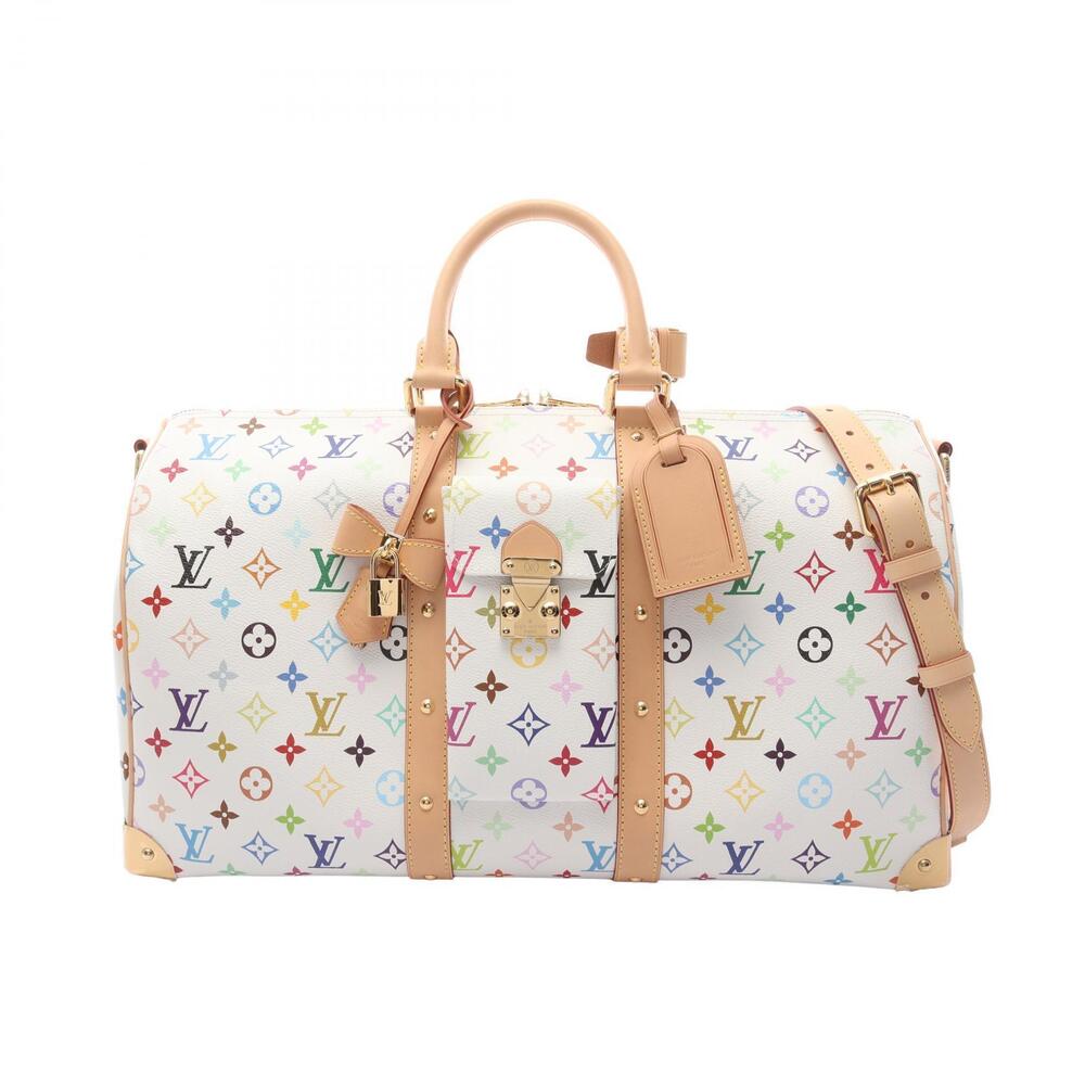 Louis Vuitton LV TM Keepall Bandouliere Boston Bag Canvas Leather Monogram